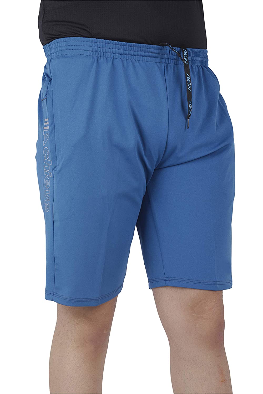 

GYMZO Polyester Solid Turquoise Color Shorts For Men