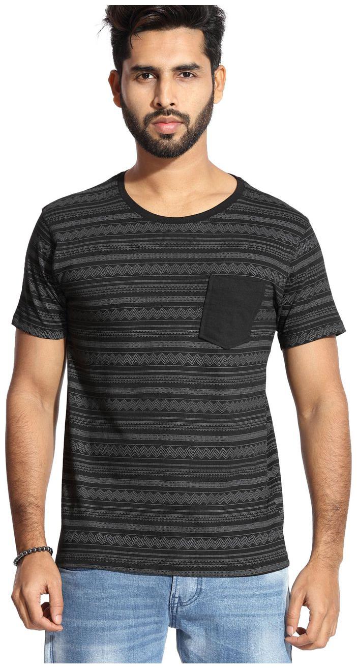 

Handgrip Black Printed T-Shirt