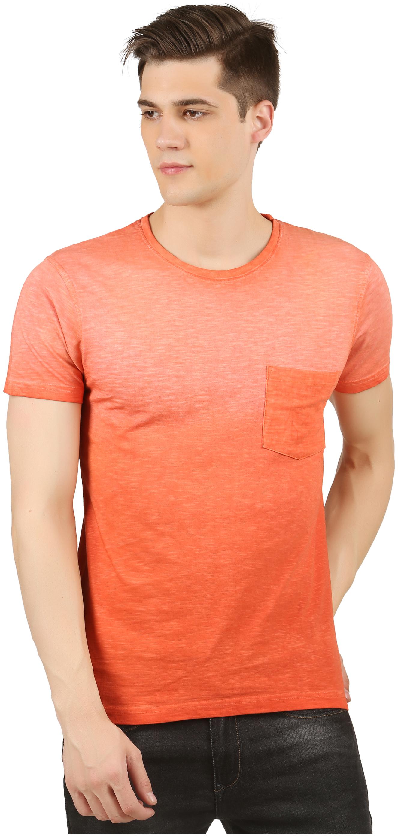 

HANDGRIP Men Orange Regular fit Cotton Round neck T-Shirt - Pack Of 1