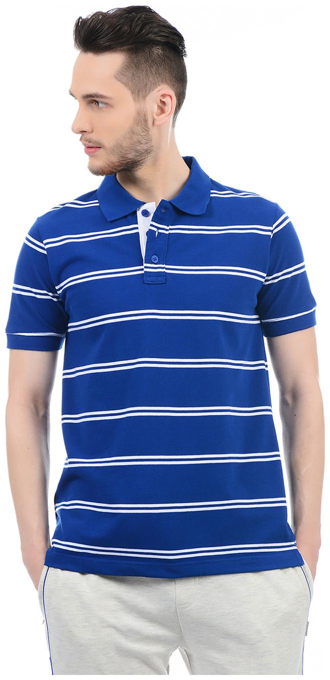 

Hanes Men Blue Regular fit Cotton Blend Polo collar T-Shirt - Pack Of 1