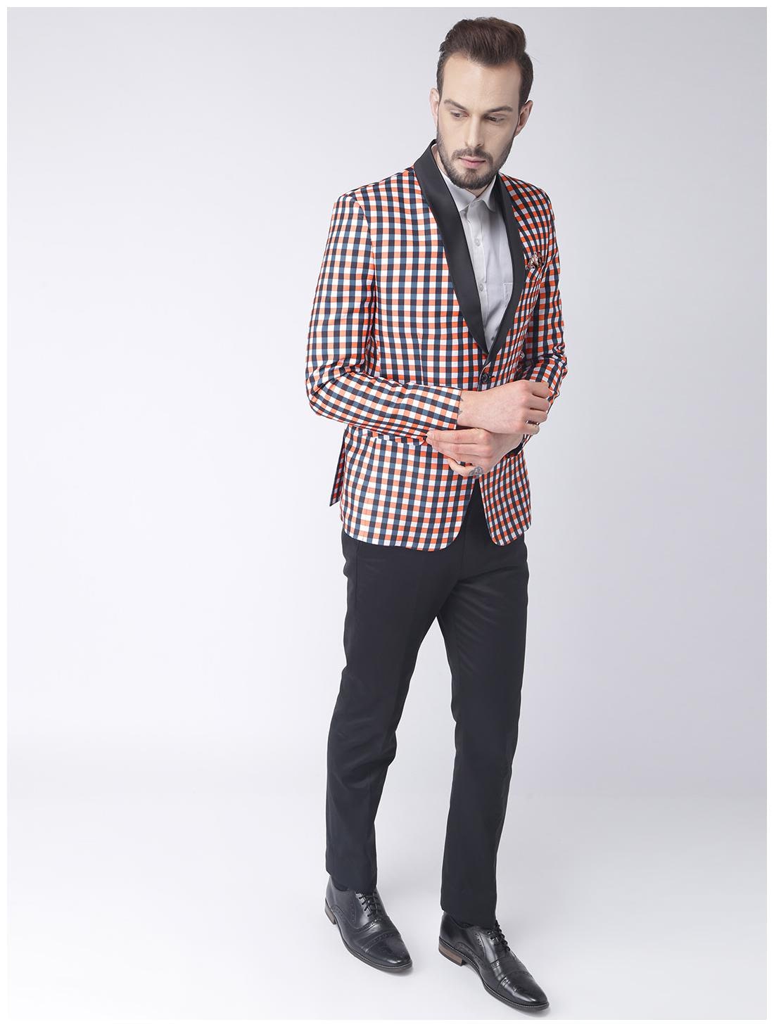 

hangup checkered mens blazer size 38