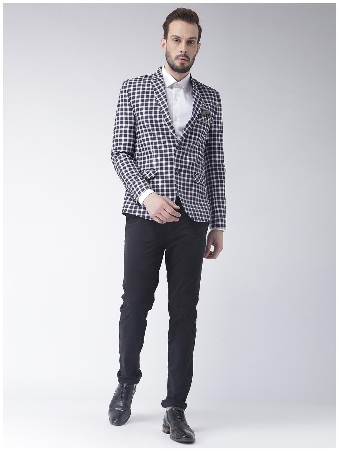 

hangup checkered mens blazer size 40
