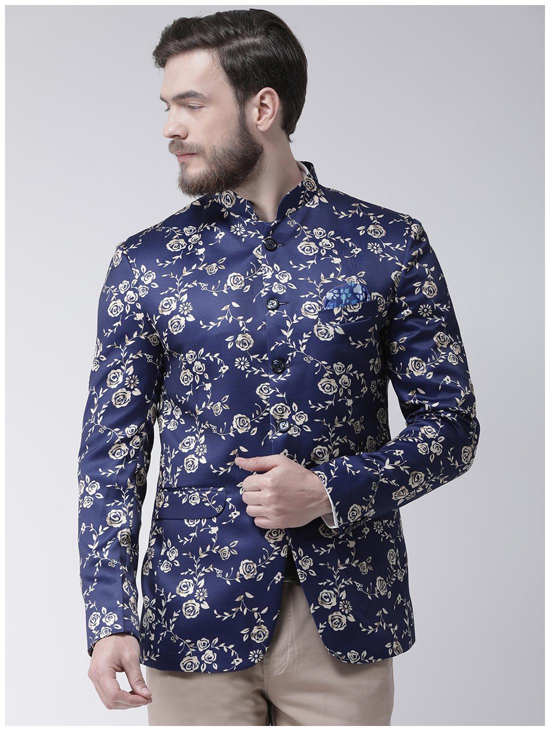 

Hangup Mens Printed Casual Blazer