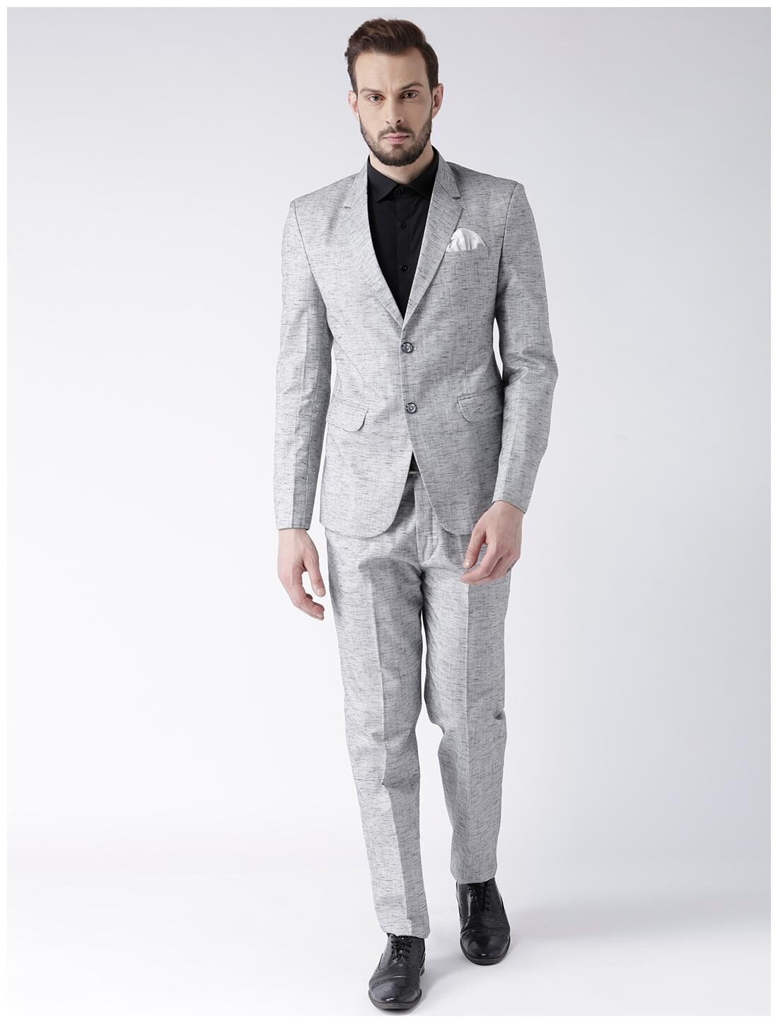 

hangup mens coat suit grey color