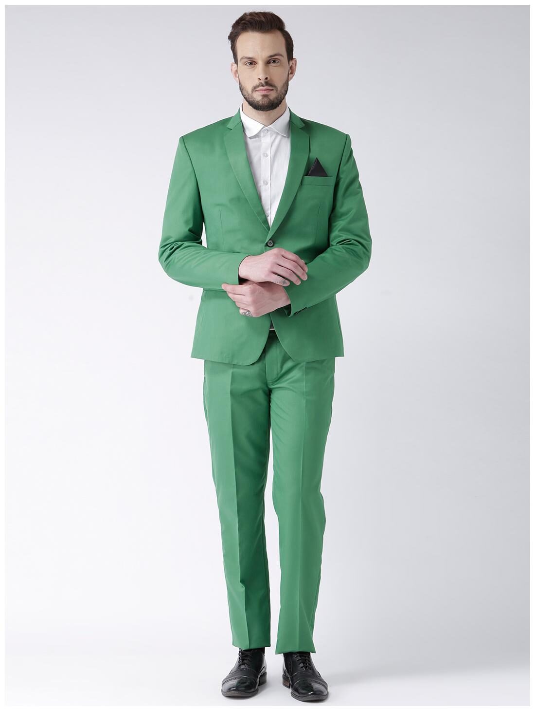

hangup mens coat suit green color