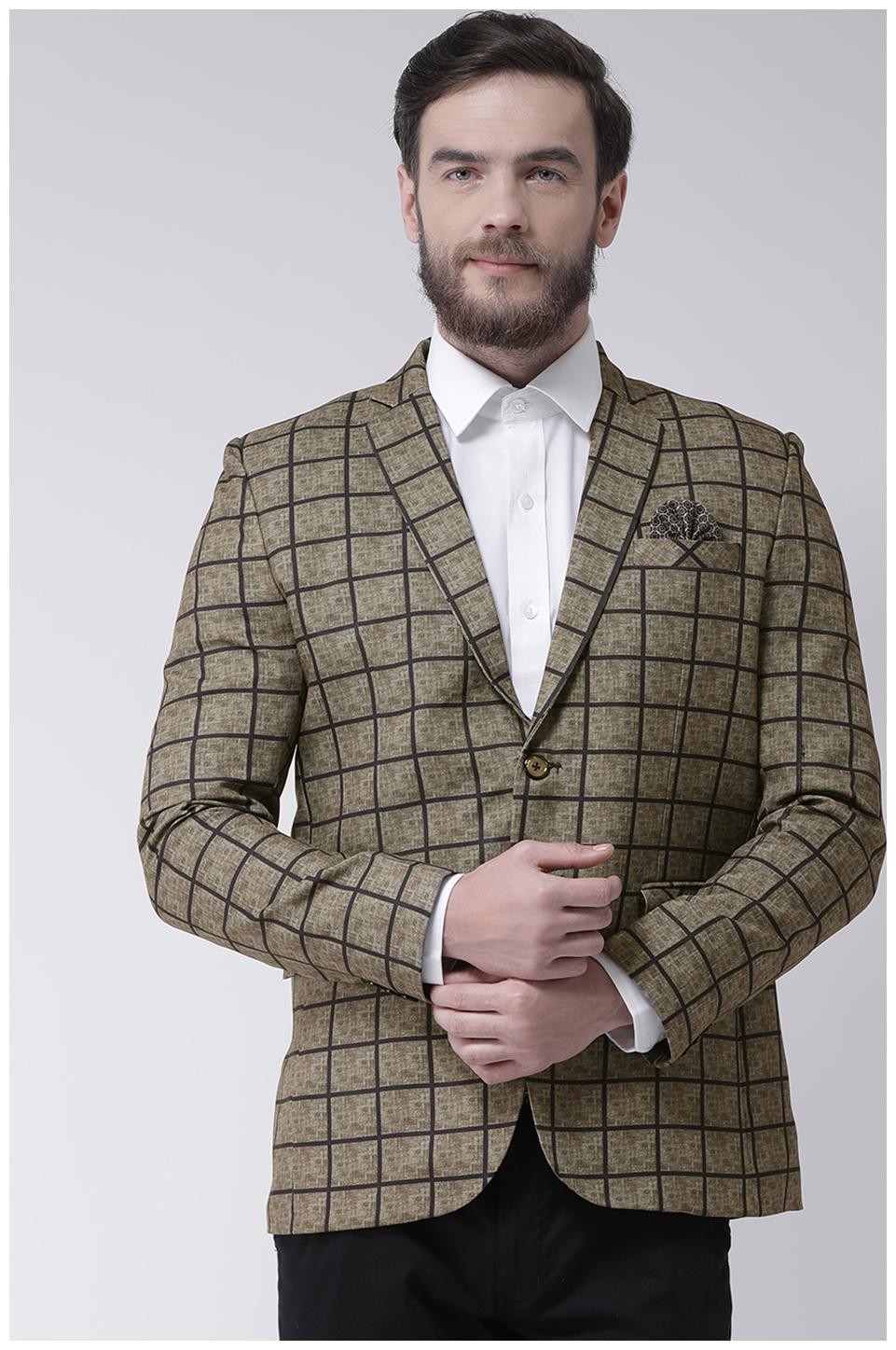

Hangup Mens Printed Casual Blazer