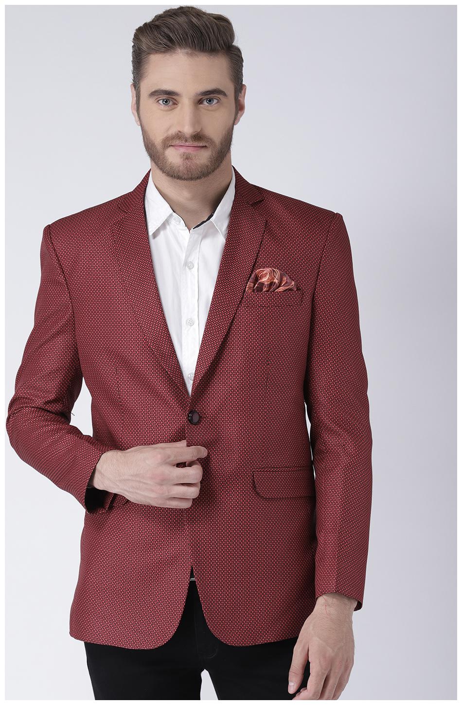 

Hangup Men Multi Solid Regular fit Single Breasted Blazer