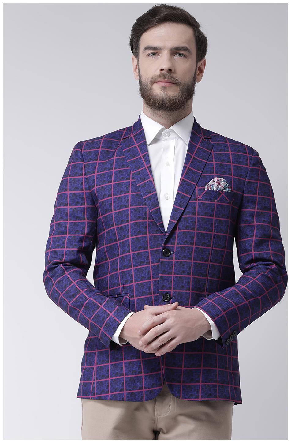 

Hangup Mens Printed Casual Blazer