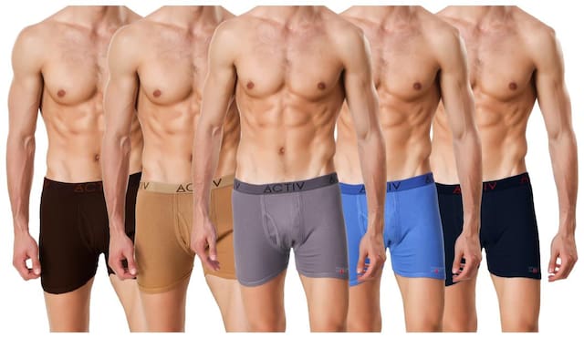 HAP ACTIVE Modern long Boxer Trunk  /  Drawer /  Boxer Brief /Fine trunk Multicolor Pack (combo of 5)