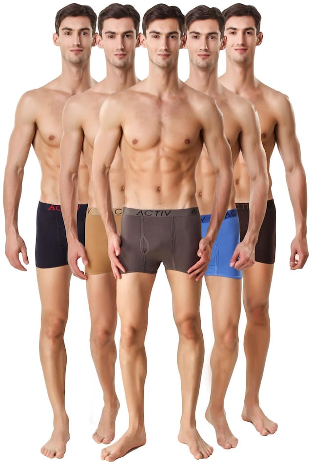 HAP ACTIVE Modern Boxer Trunk  /  Drawer /  Boxer Brief /Square cut trunk Multicolor Pack (combo of 5)