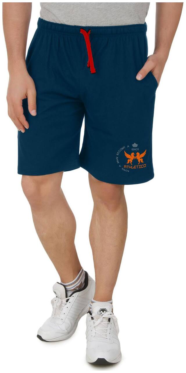 Hap Men Blue Regular Fit Regular Shorts