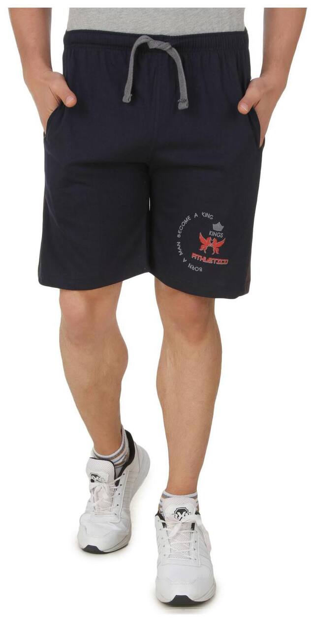 Hap Men Blue Regular Fit Regular Shorts