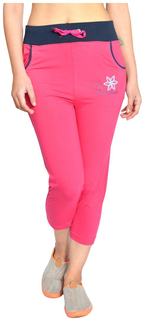 

HARDIHOOD Women Solid Regular capri - Pink