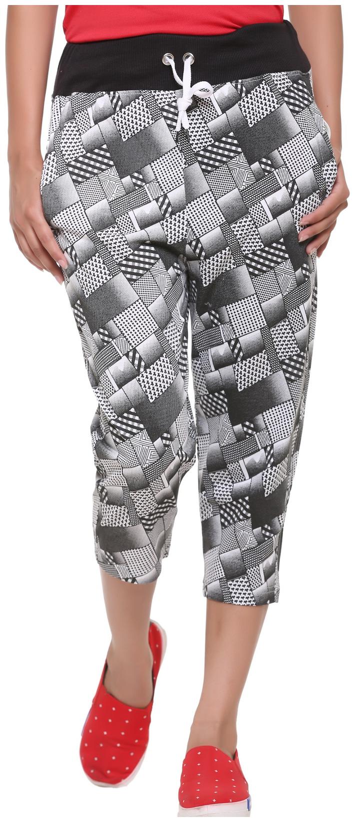 

HARDIHOOD Women Printed Regular capri - Grey