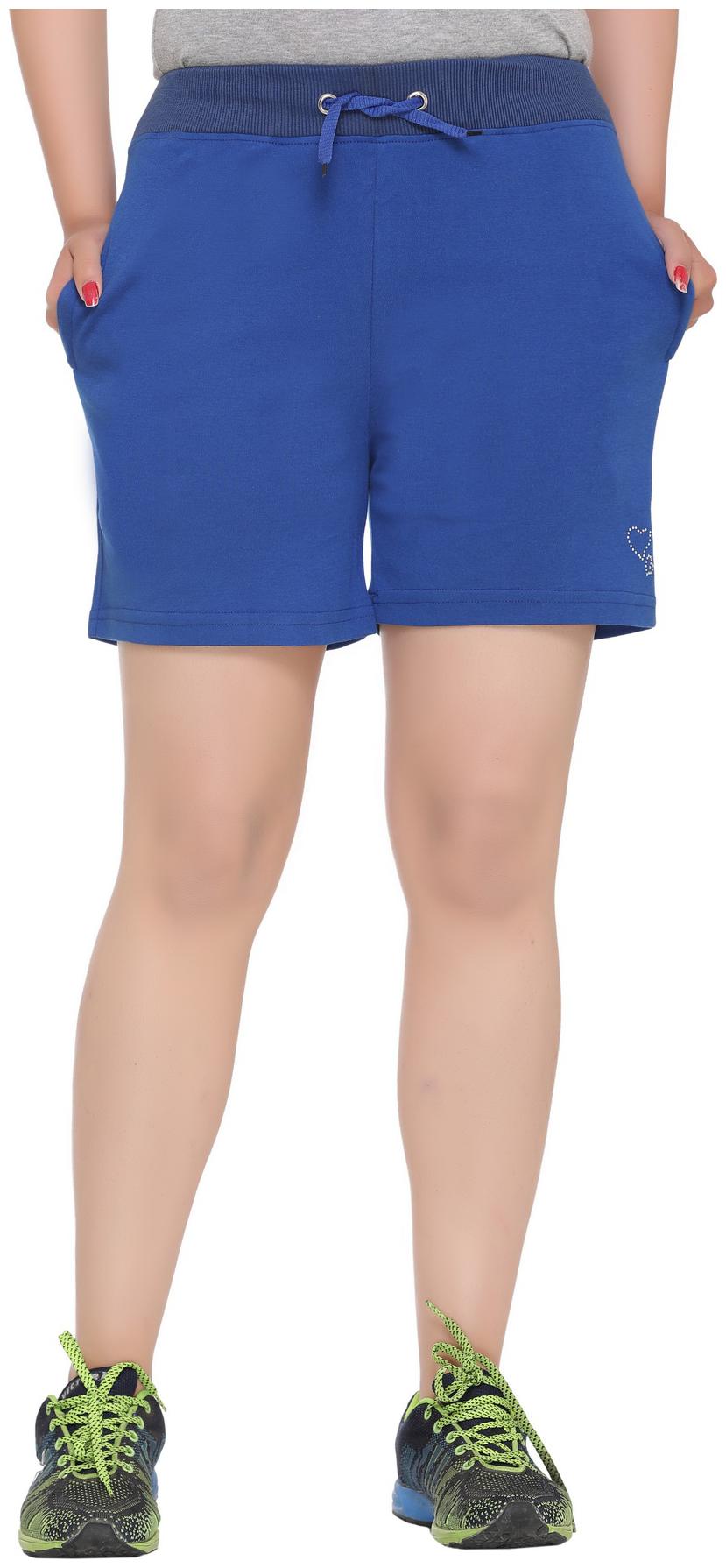 

HARDIHOOD Women Solid Regular shorts - Blue