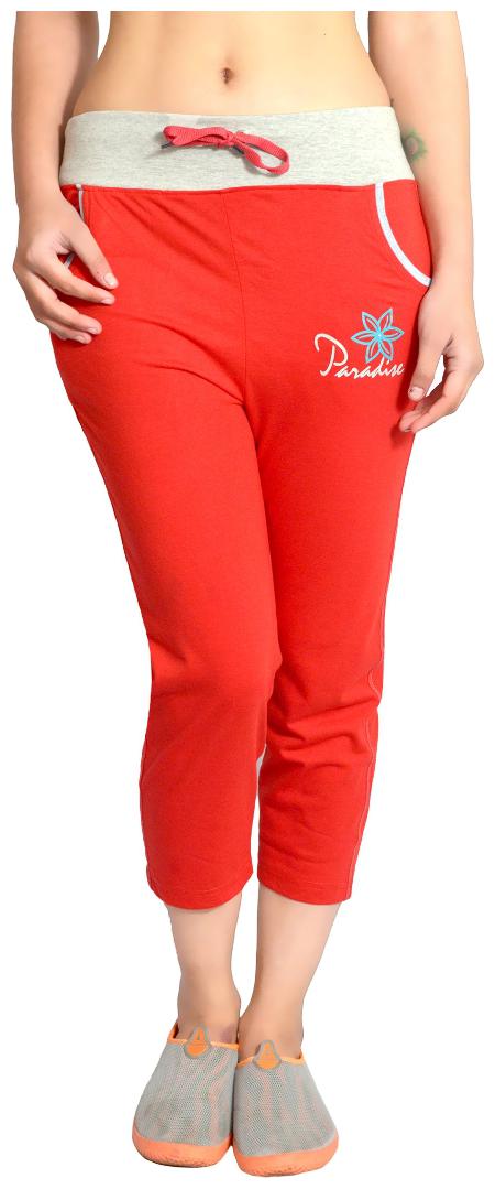 

HARDIHOOD Women Solid Regular capri - Red