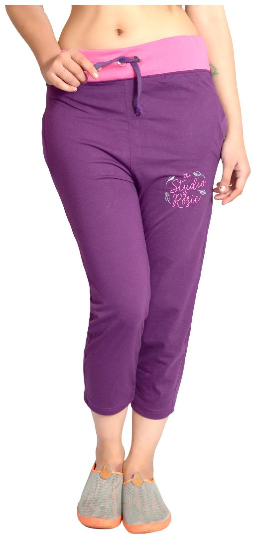 

HARDIHOOD Women Printed Regular capri - Purple