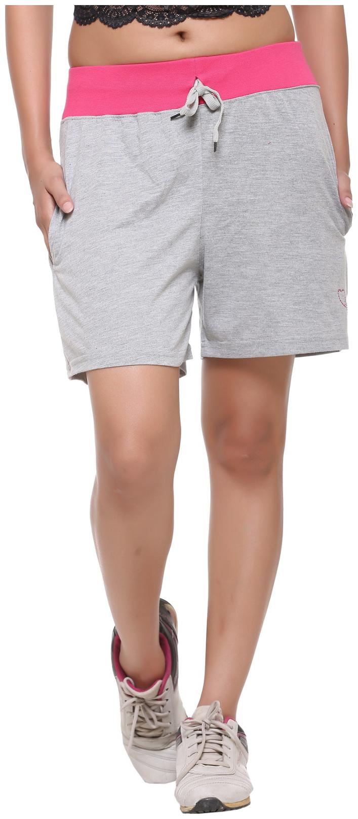 

HARDIHOOD Women Solid Sport shorts - Grey