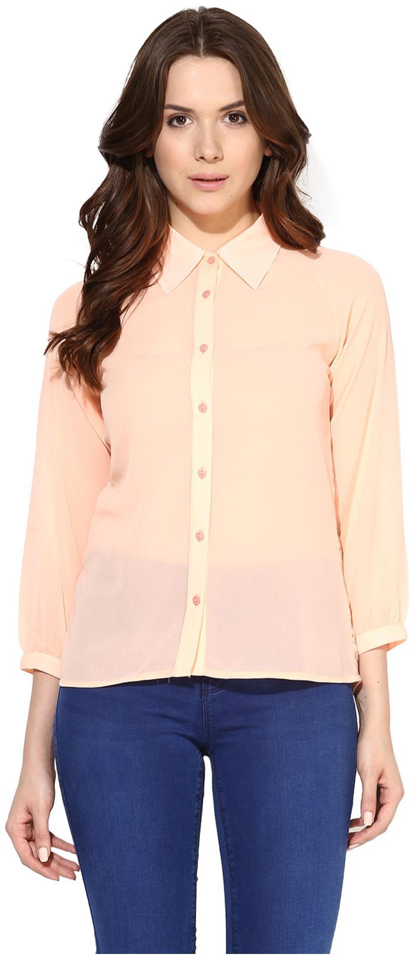

Harpa Beige Georgette Top - GR2821PEACH