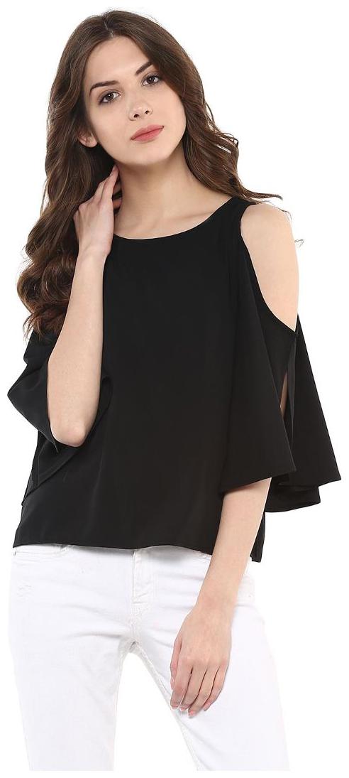 

Harpa Women Solid Regular top - Black
