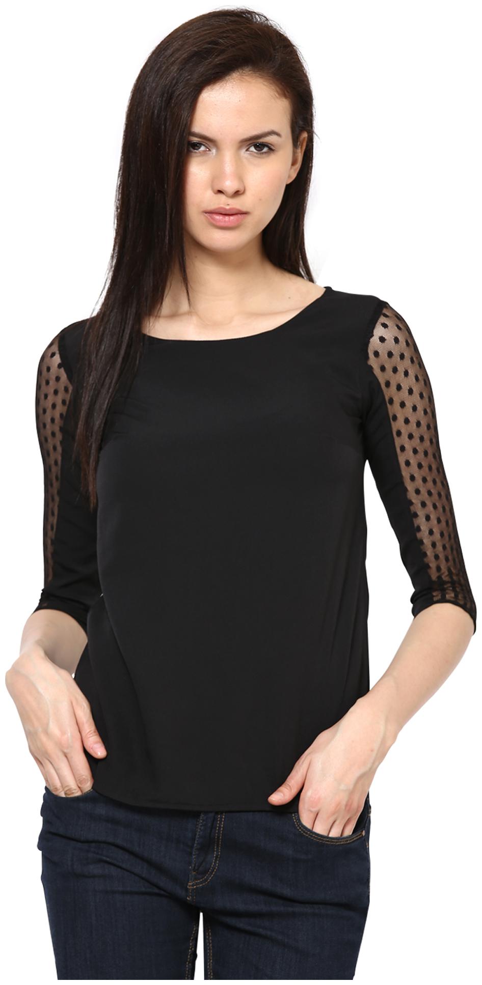 

Harpa Women Solid Regular top - Black