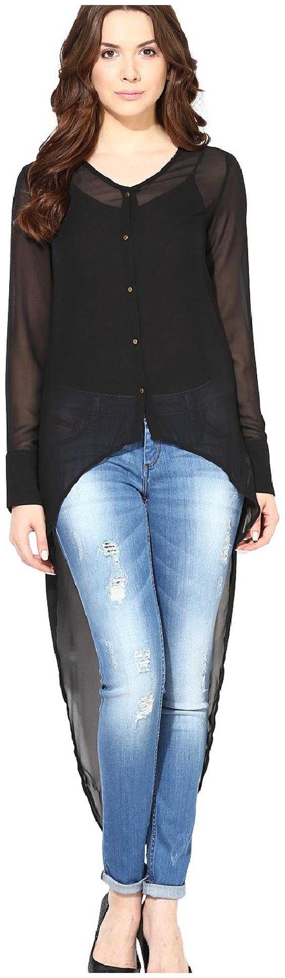 

Harpa Women Solid Regular top - Black