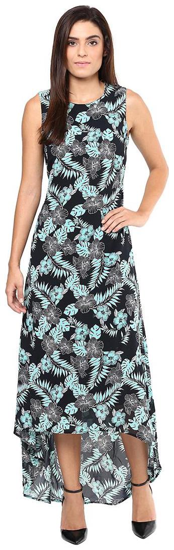 

Harpa Grey Printed Maxi dress