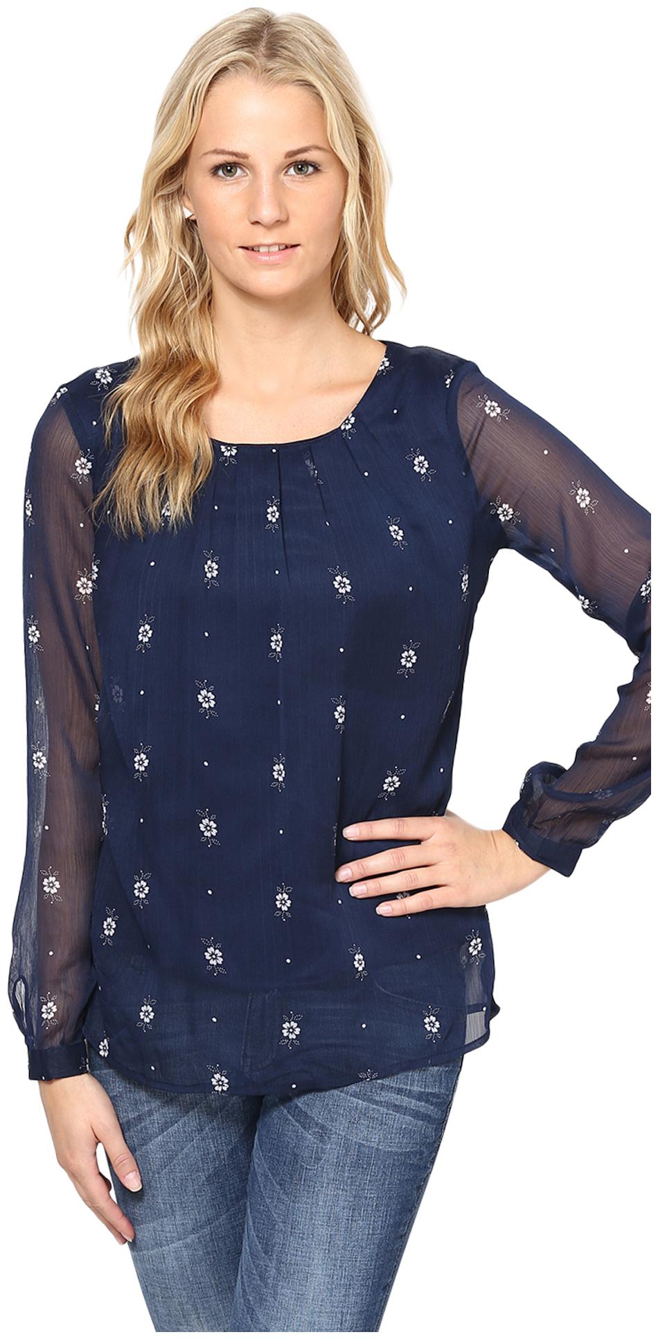 

Harpa Women Printed Regular top - Blue