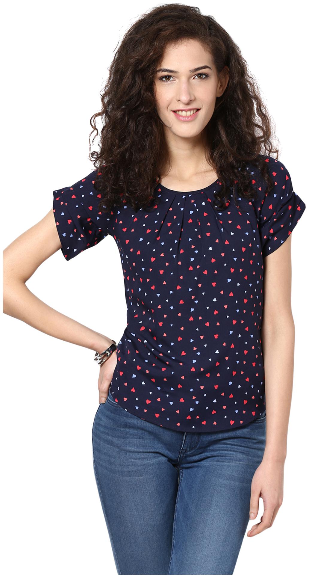 

Harpa Women Printed Regular top - Blue