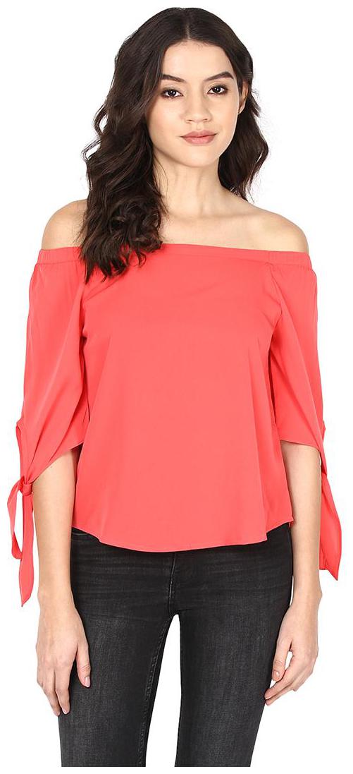 

Harpa Coral Solid Casual Women Top
