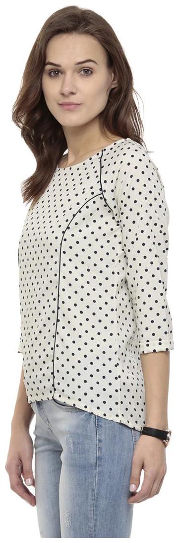 

Harpa Cream Crepe Womens Top