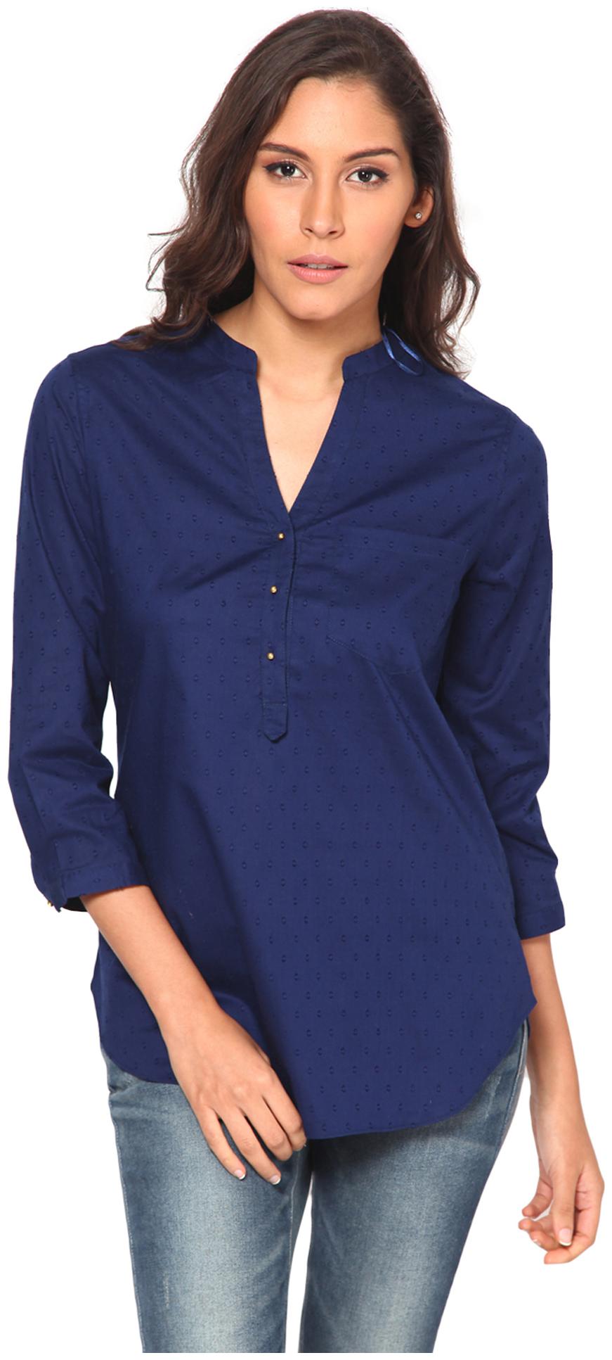 

Harpa Women Solid Regular top - Blue