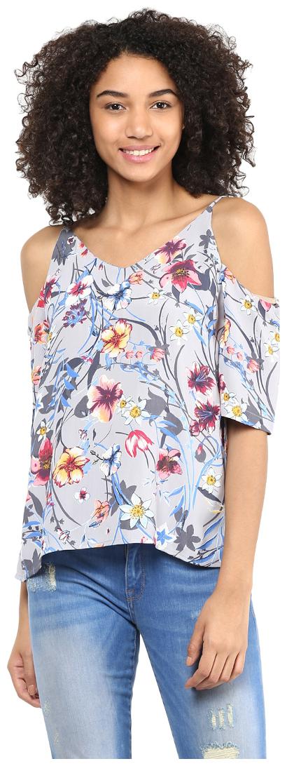 

Harpa Women Floral Regular top - Grey