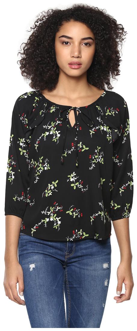 

Harpa Women Floral Regular top - Black
