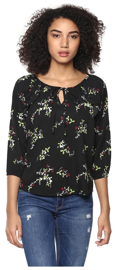 

Harpa Women Floral Regular top - Black