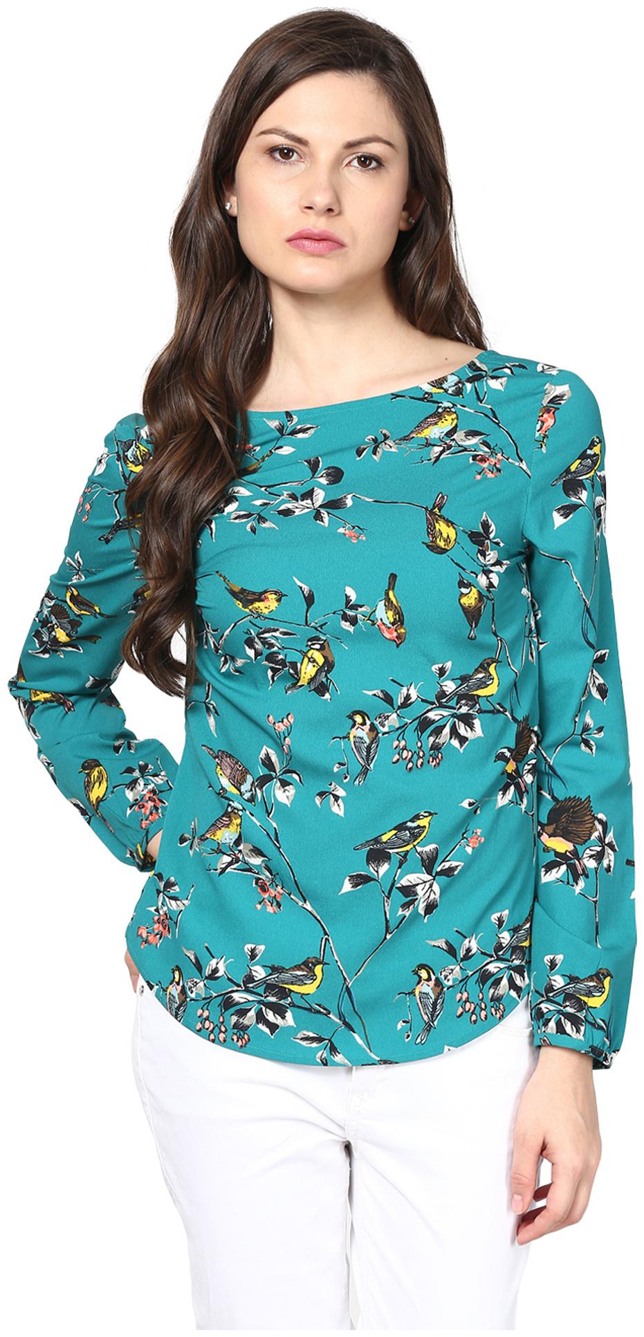 

Harpa Women Printed Regular top - Green