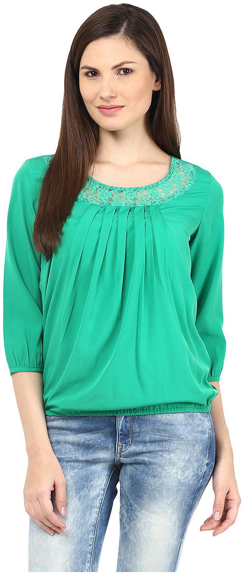 

Harpa Women Solid Regular top - Green