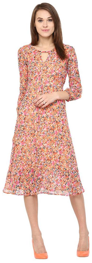 

Harpa Pink Printed Maxi dress