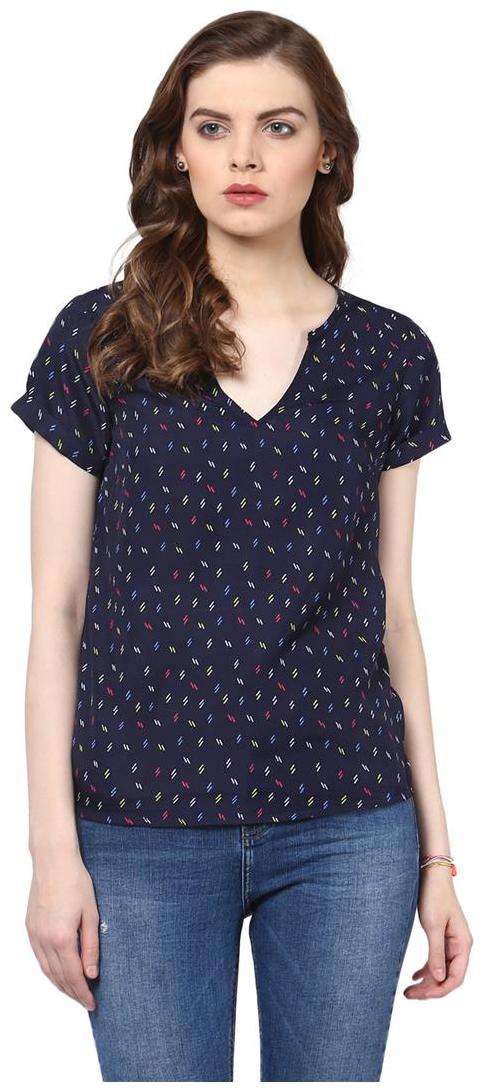 

Harpa Women Printed Regular top - Blue