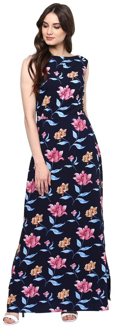 

Harpa Navy Fit And Flare Casual Dress