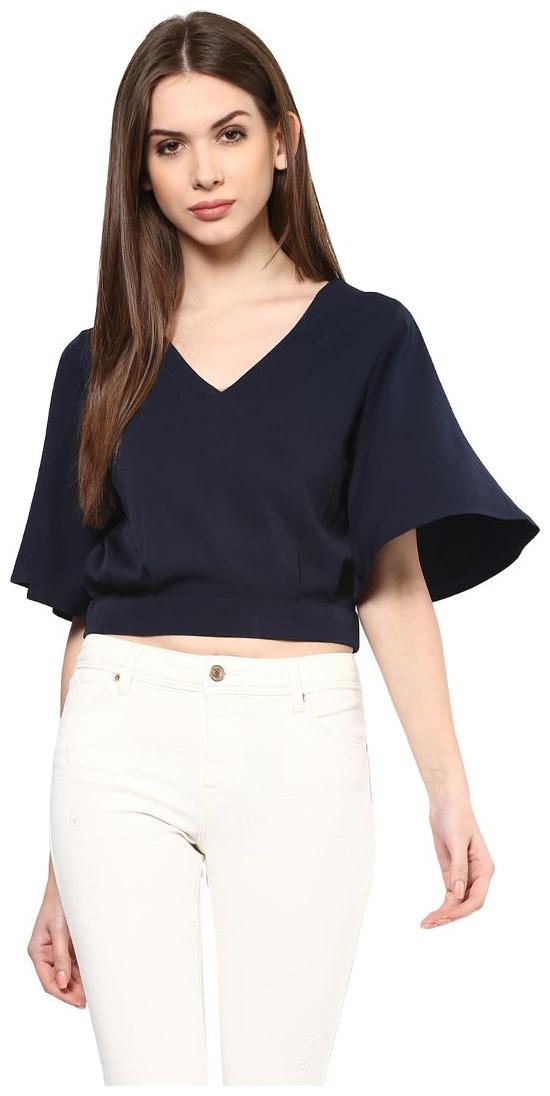 

Harpa Navy Regular Solid Tops