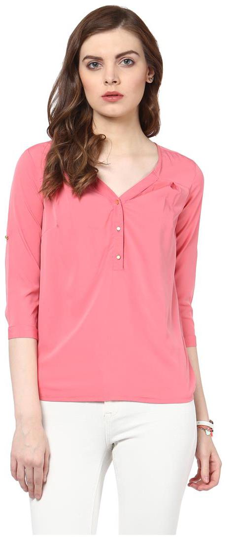 

Harpa Women Solid Shirt style - Pink