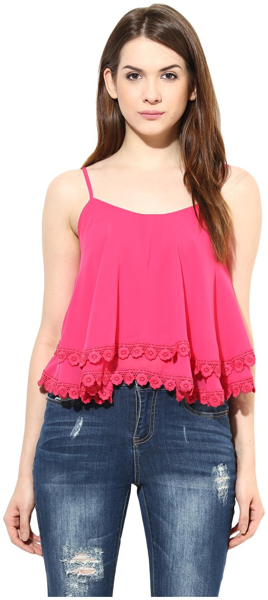 

Harpa Pink Georgette Top - GR2763PINK
