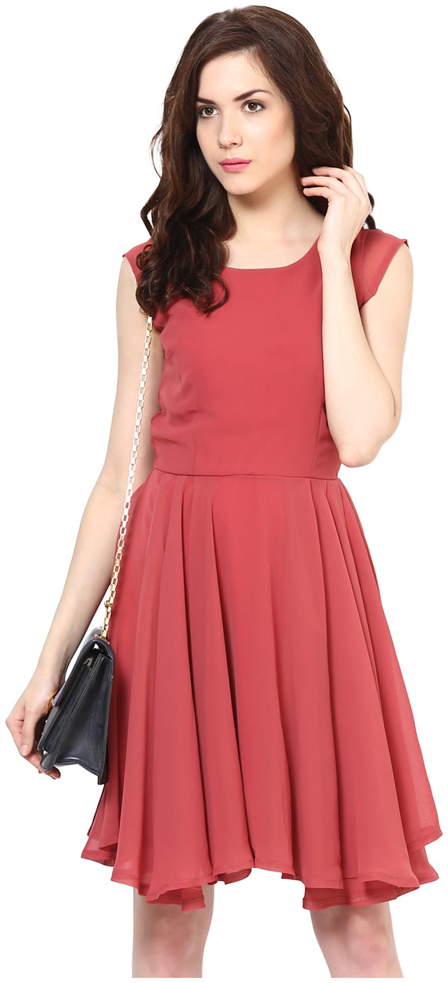 

Harpa Pink Georgette Dress - GR2609PINK