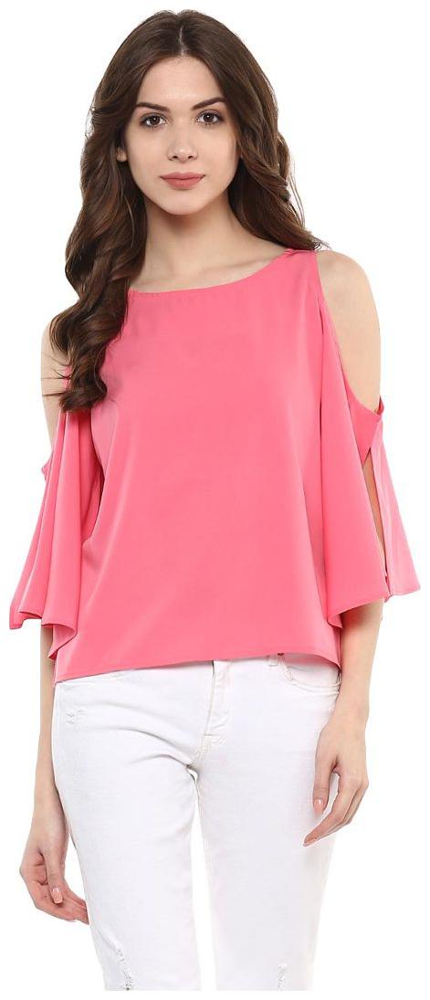 

Harpa Pink Regular Solid Tops