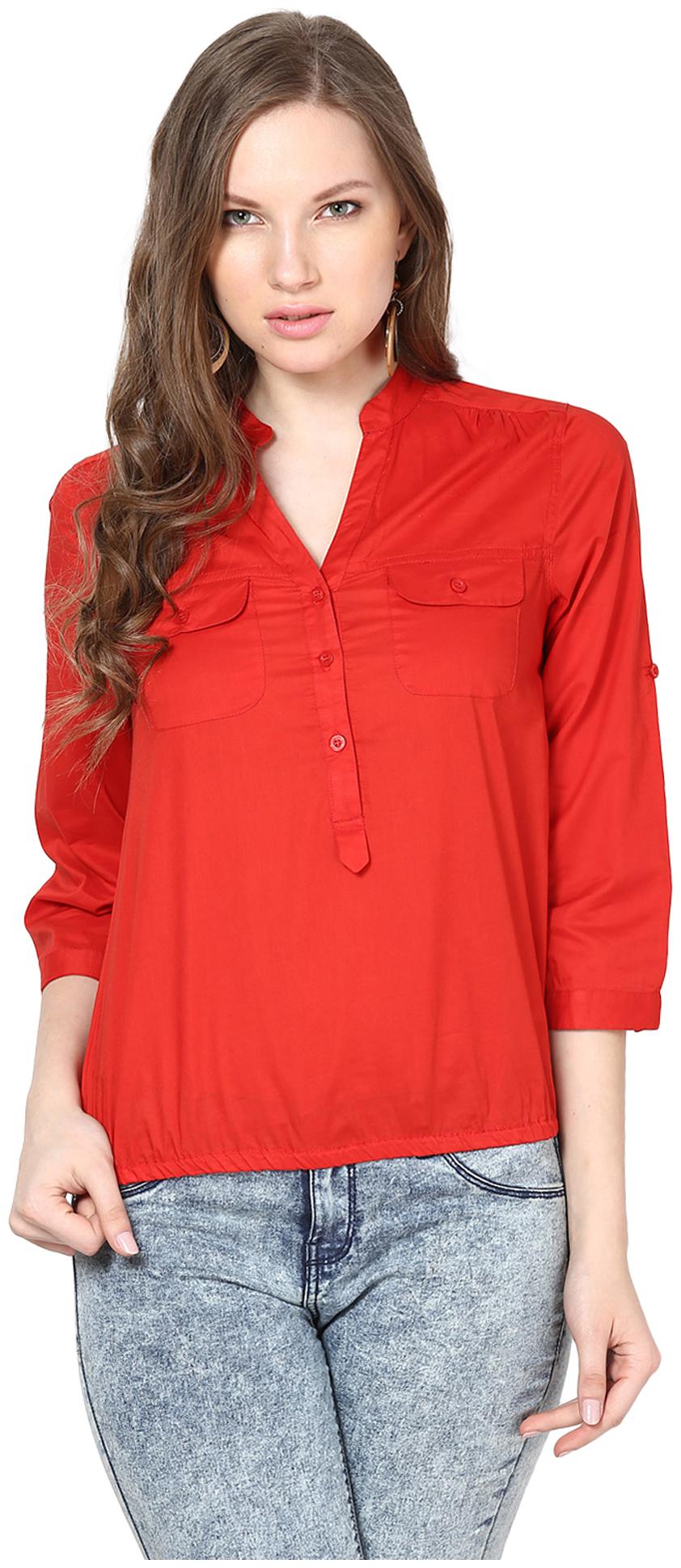 

Harpa Women Solid Regular top - Red