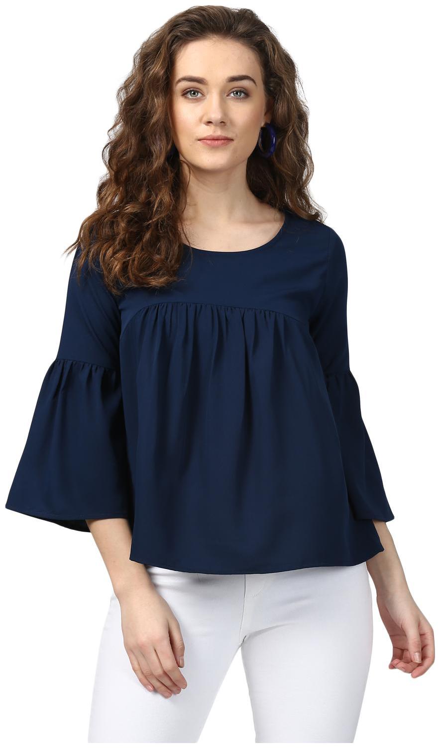 

Harpa Women Solid Regular top - Blue