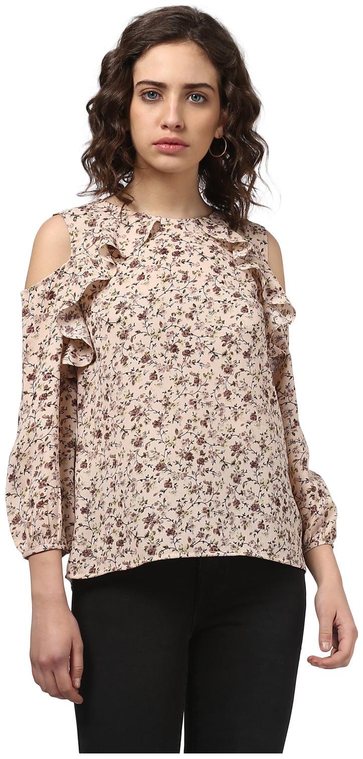 

Harpa Women Printed Regular top - Beige
