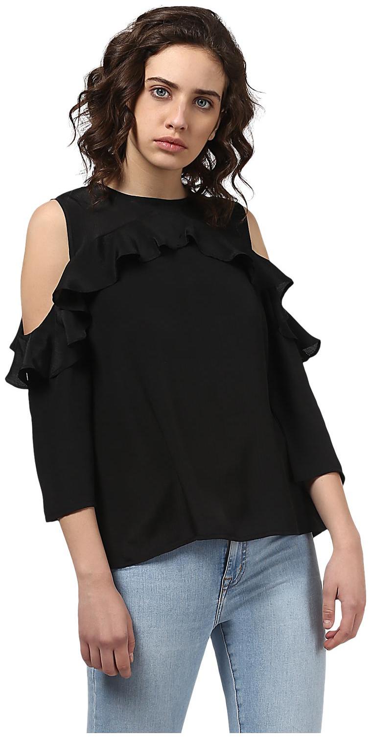 

Harpa Women Solid Regular top - Black