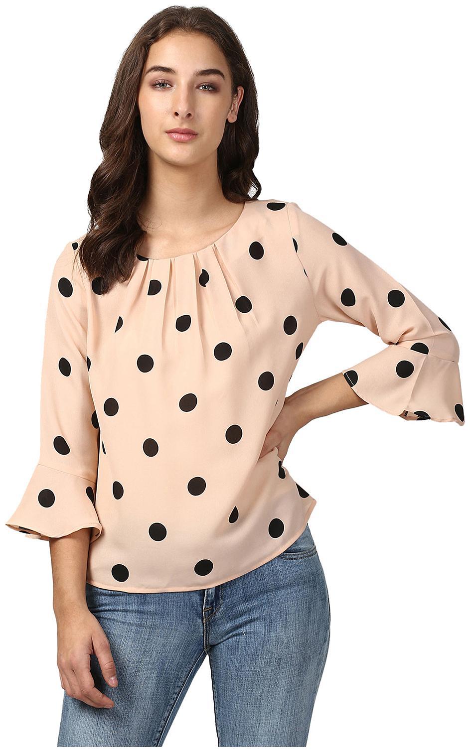 

Harpa Women Printed Regular top - Beige